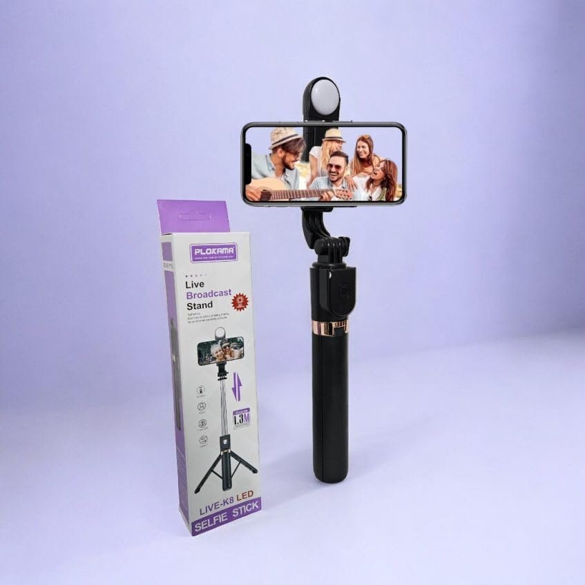 Bluecama Live K8 LED 4.0 Tripod Everything you need for stable, higher-quality photography  Bluecama Live K8 LED 4.0 Tripod Everything you need for stable, higher-quality photography