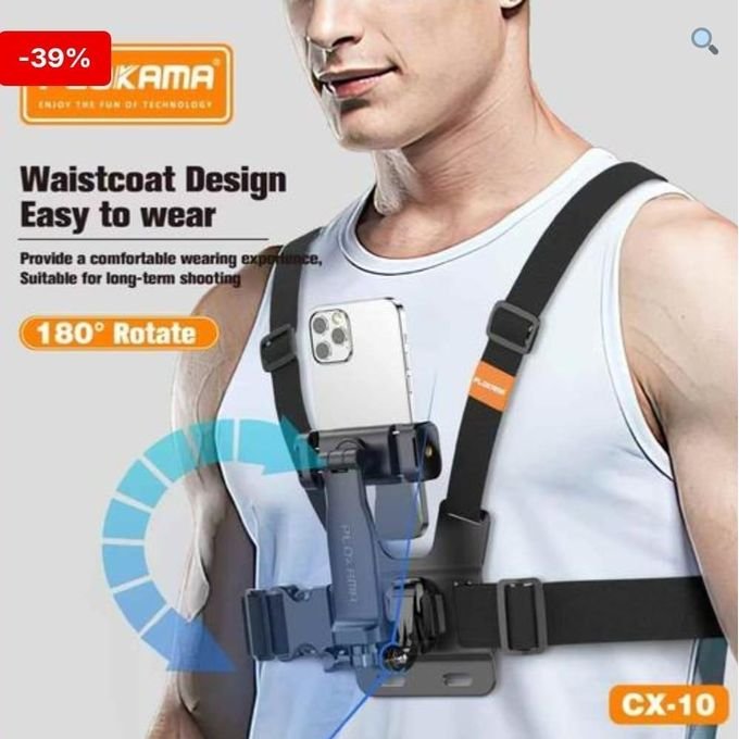 CX-10 chest mount camera holder    حامل كاميرا مثبت على الصدر CX-10