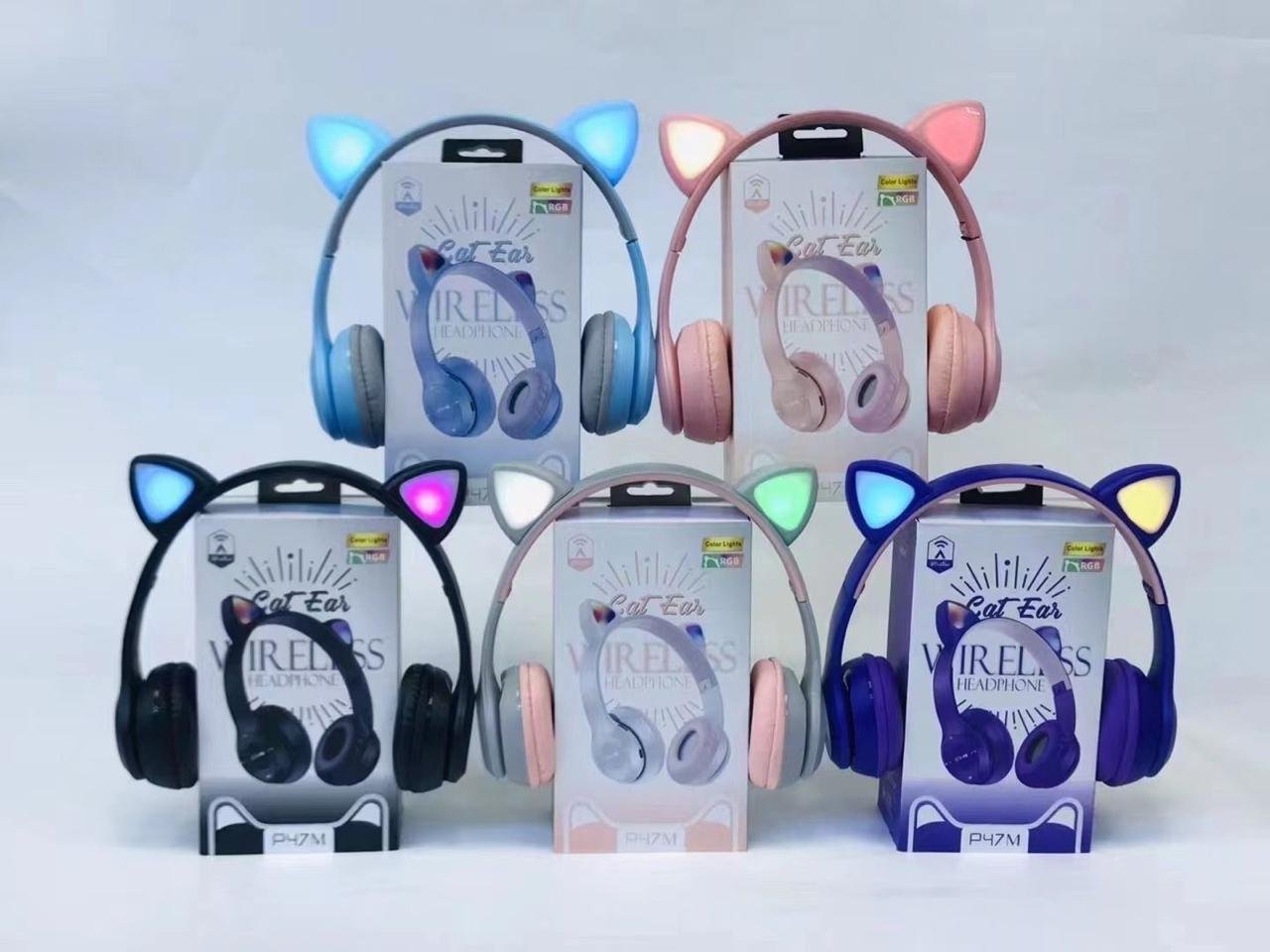 هيدفون P47M Cat Ear Headphones