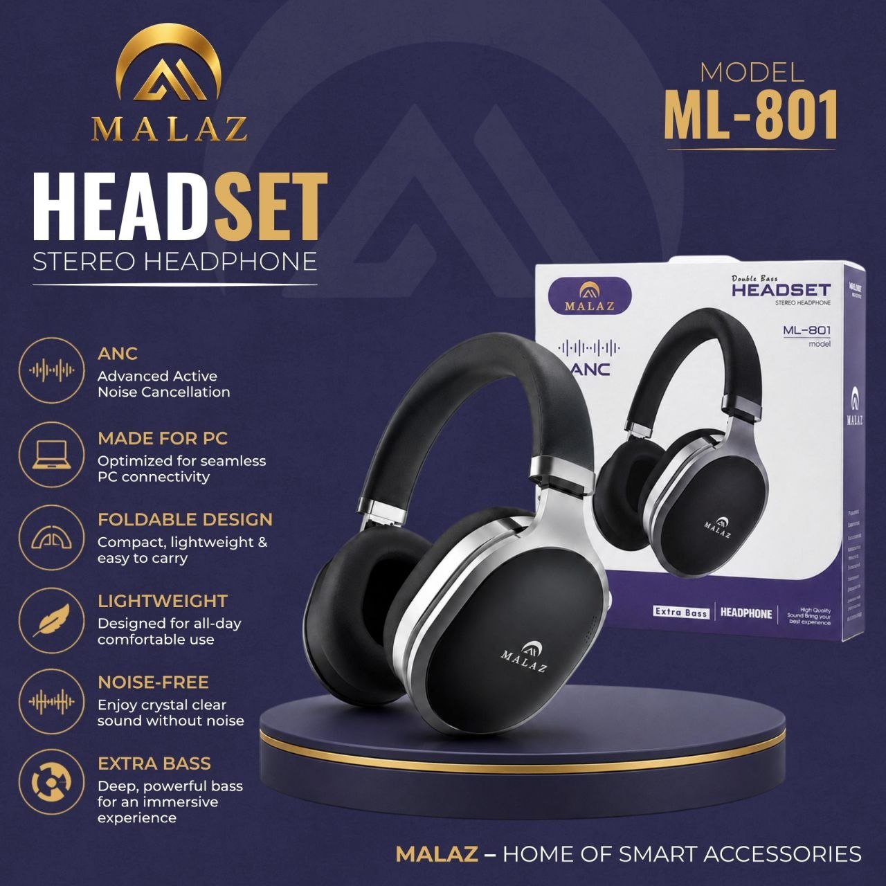هيدفون MALAZ ML-801